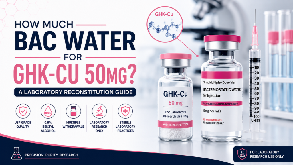 how much bac water for ghk-cu 50mg