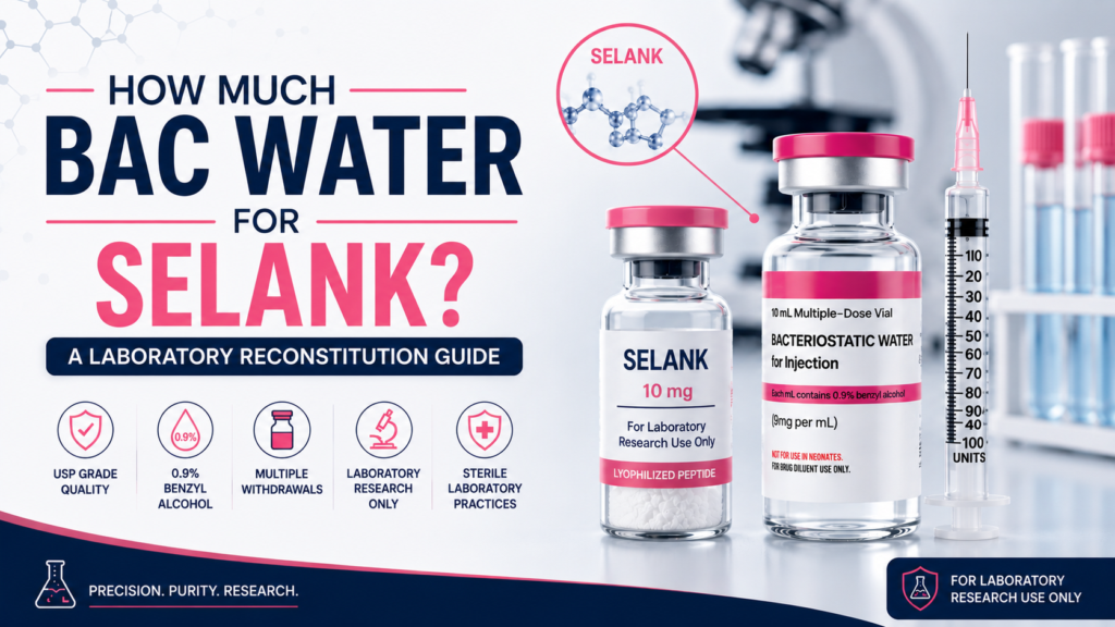 how much bac water for selank
