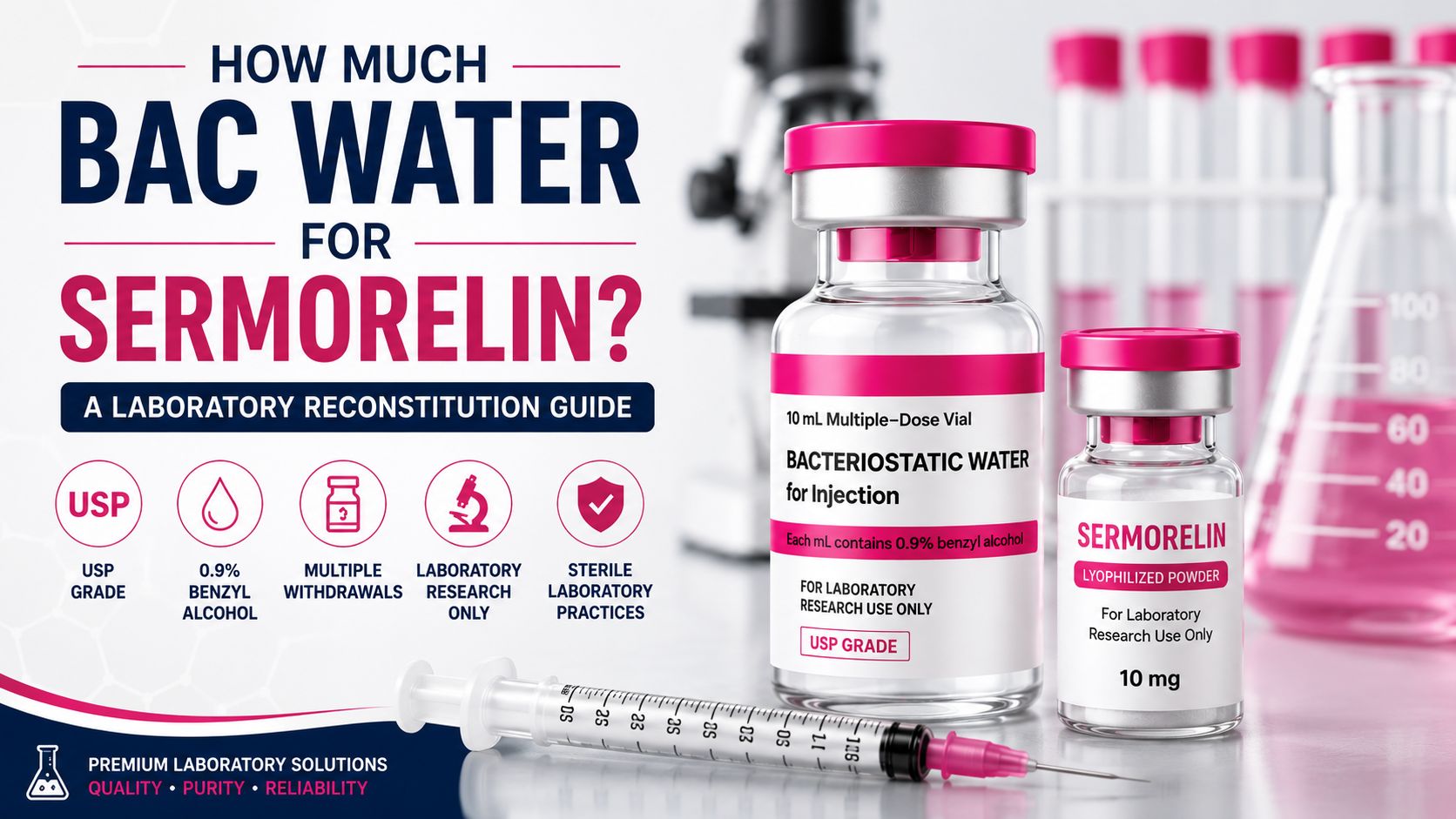 how much bac water for 2mg sermorelin to mix peptides with bacteriostatic How Much Bac Water for