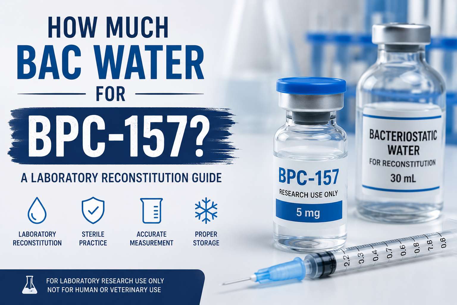 how much bacteriostatic water for 10 mg bpc 157 10ml Canada How to Mix Peptides with