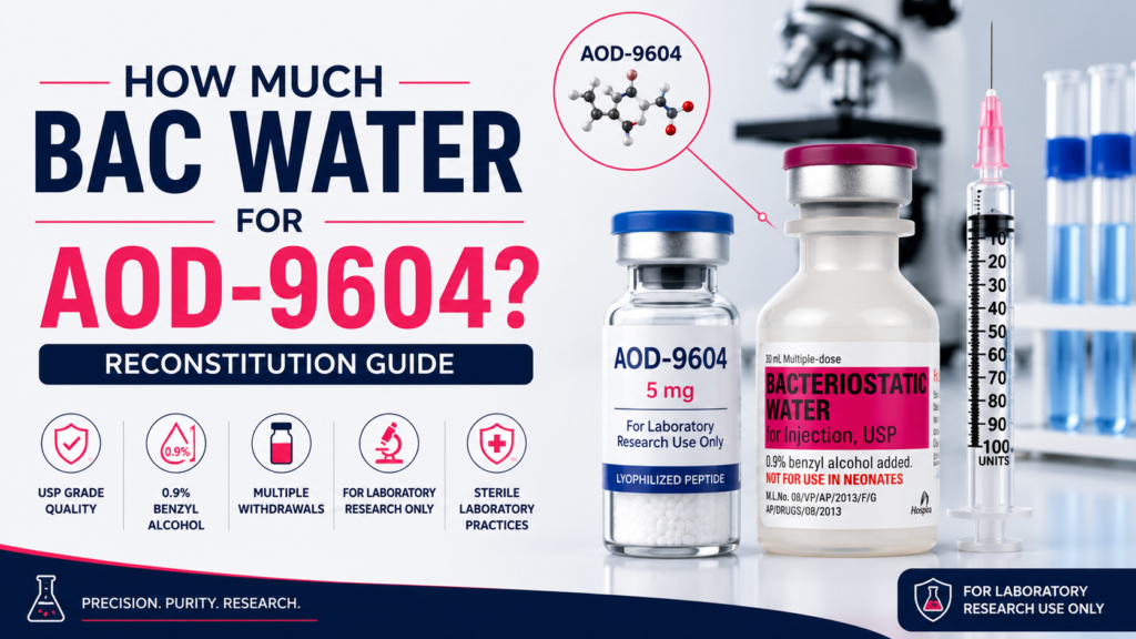 How Much Bac Water for AOD-9604? Reconstitution Guide