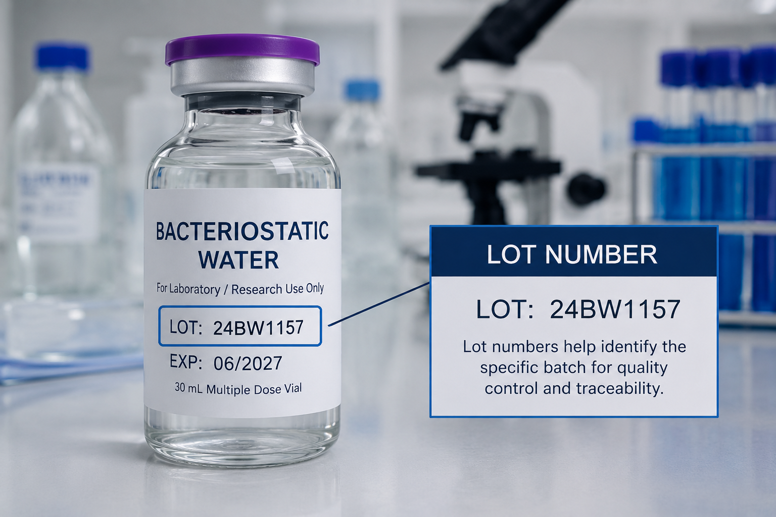 laboratory supply lot numbers